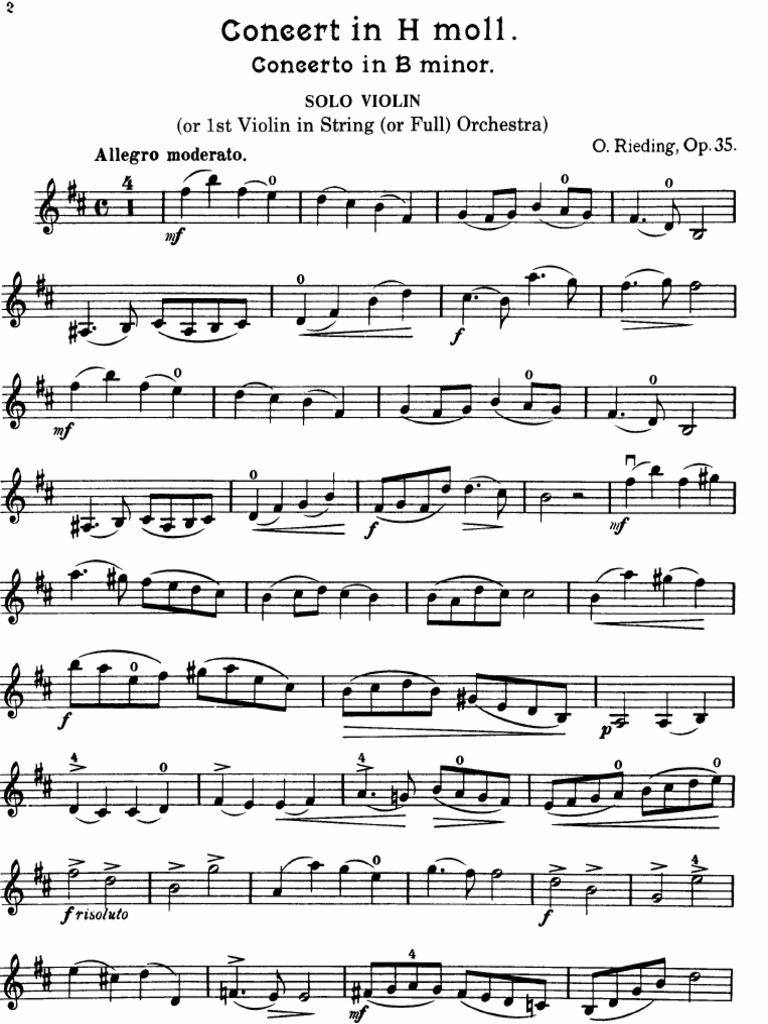 Rieding Concerto 2 Op 35 Violin Pdf