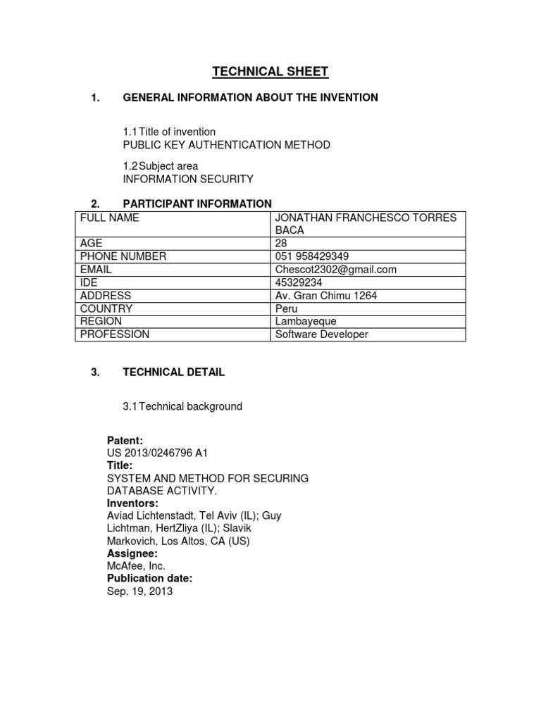 Public Key Authentication Method | PDF | Public Key Cryptography ...
