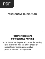 Perioperative Nursing Care 1