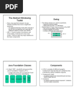 The Abstract Windowing Toolkit Swing: JFC JDK 1.2