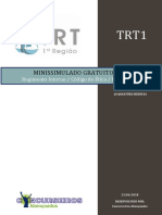 Minissimulado Regimento Código DPCD (TRT1 RJ)