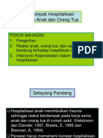 Dampak Hospitalisasi Anak dan Intervensi Keperawatan