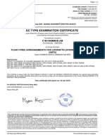 Type Examination Certificate for Float-Free Arrangements