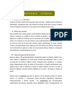 Historia clínica de hombre de 28 años con problemas emocionales