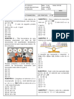 Prova (1 Ano C Manhã) Financeira 2018