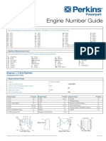 Perkins Engine Number Data