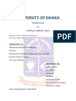 University of Dhaka: Assignment On Writing A Research Report