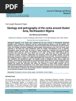Geology and Petrography of the Rocks Around Gulani Area, Northeastern Nigeria