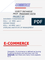 E-commerce Project Report on Aspects, Models and Future