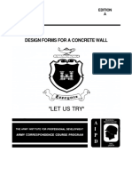 EN 5151 Engineer Course Design Forms For A Concrete Wall En5151 PDF