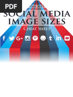 Social Media Image Sizes 2017 A4 Print Ready