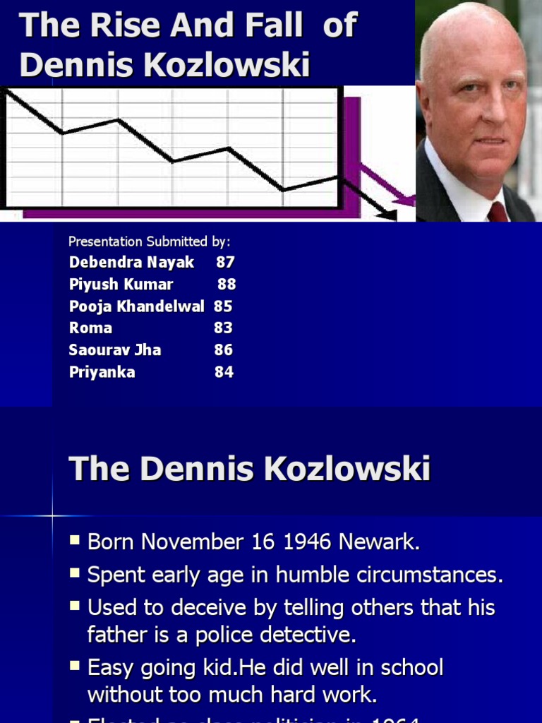 Dennis Kozlowski Final | PDF | Economies | Corporations