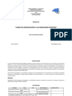 Proyecto Consolidación a Las Habilidades Docentes