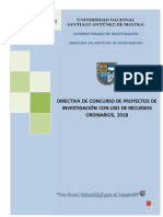 Directiva Concurso Proyectos Investigacion Ro 2018
