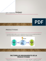 Factores Del Incremento de La Productividad