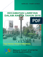 Kecamatan Laweyan Dalam Angka 2016