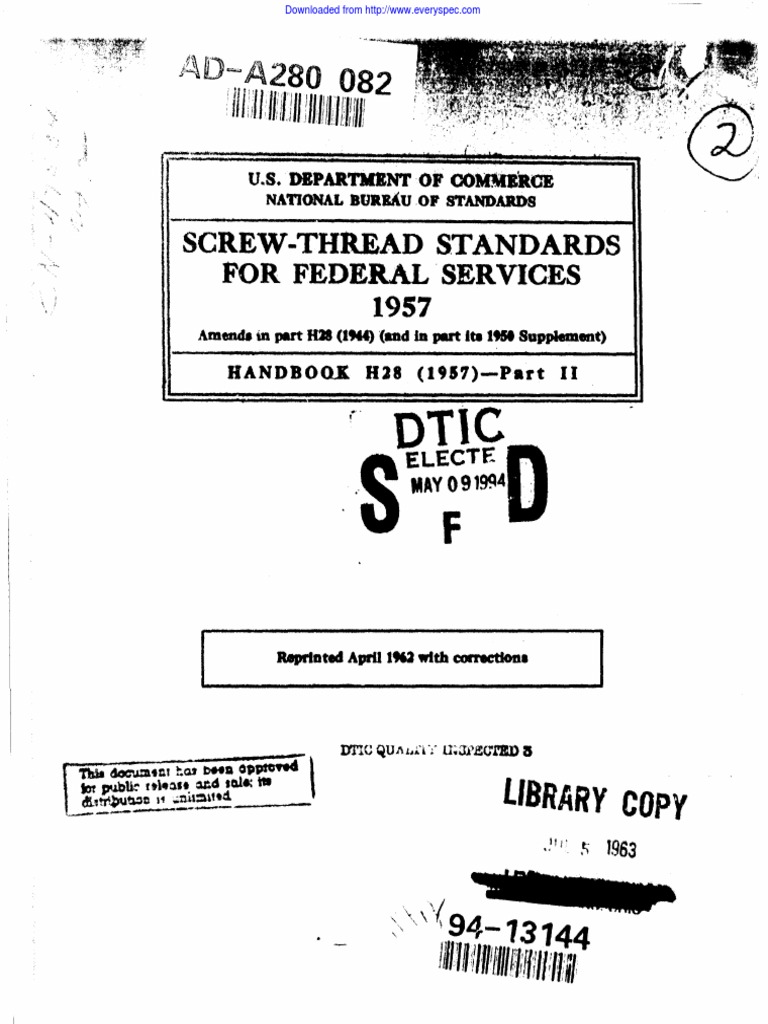 Handbook H28: Screw-Thread Standards | PDF | Metalworking | Pipe (Fluid ...
