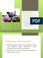 Embriologi Eksperimental