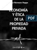 Hoppe-Economia y Etica de La Propiedad Privada PDF