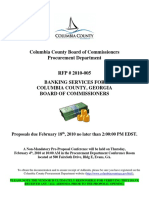 Columbia County Request For Proposal Dated January 25, 2010