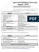 PB Approved Curriculum 2010