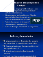 Industry Analysis and Competitive Analysis