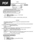ADIÇÃO e Subtração, Texto Explicativo