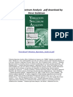 Vibration Spectrum Analysis .PDF Download by Steve Goldman