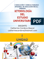 1. Metodología Del Estudio Universitario