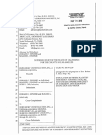 Horsicky Construction v. Dimone - Stipulation For Entry of Judgment