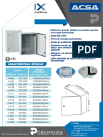 Tablero Metálico - Tibox - Ficha Técnica