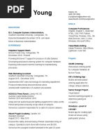 Braxton Young Resume