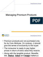Managing Premium Products: Amity Business School