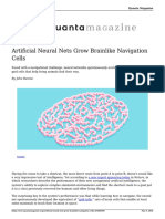 Artificial Neural Nets Grow Brainlike Navigation Cells 20180509