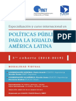 3era Cohorte Curso Especializacion Politicas Publicas para La Igualdad