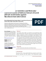 Anti-Tubercular Activities and Molecular Characterization of Salivary Extract of Leech (Hirudo Medicinalis) Against