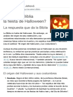 ¿Apoya La Biblia La Fiesta de Halloween - Preguntas Sobre La Biblia