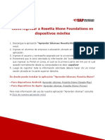 Como Ingresar A La Aplicacion Movil de Rosetta Stone UAP PDF