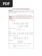 Note - 1-3 - Linear Dependence and Linear Independence