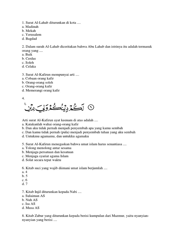 Download 50+ Contoh Surat Surat Al Kafirun Menegaskan Bahwa Umat Islam Harus Senantiasa Terbaru Gratis