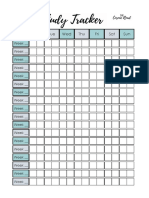 Study Habits Tracker Printable Green B