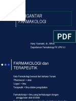 KULIAH DASAR FARMAKOLOGI Farmakokinetik Farmakodinamik