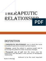 THE Therapeutic Relationship