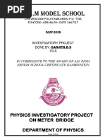 Class 12 Investigatory Project: Wheatstone Bridge | PDF | Electrical ...