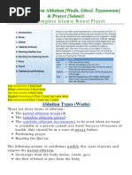 How to Perform Wudu &amp; Salaat a.I