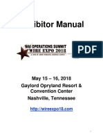 Exhibitor Manual: May 15 - 16, 2018 Gaylord Opryland Resort & Convention Center Nashville, Tennessee