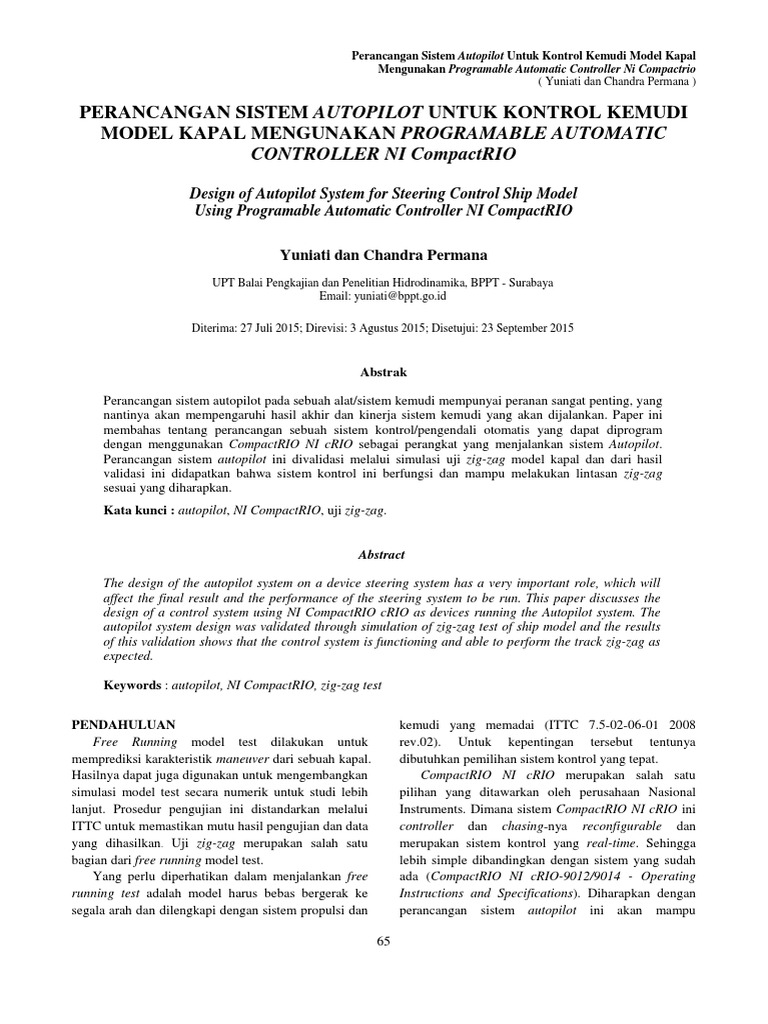 Autopilot System Design for Ship Steering | PDF