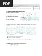 Examen 4º Eso Funciones