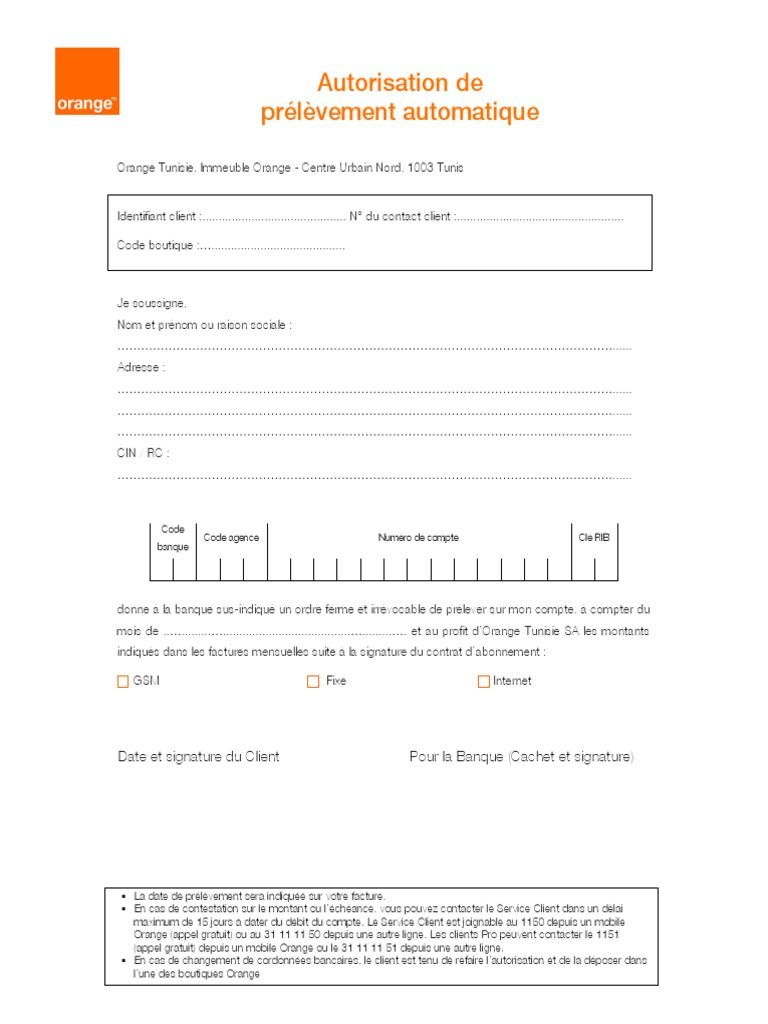 Autorisation de Prelevement v2.14402