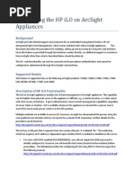 ArcSight ILO SetUp Procedure